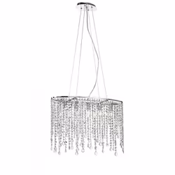 F.A.N. EUROPE Lighting I-BREEZE/S5, Hard mount, Chrome, Chrome, 5 bulb(s), E14, Halogen