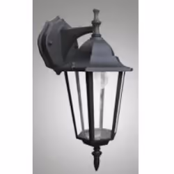 F.A.N. EUROPE Lighting LANT-MILANO/AP1B, Outdoor wall lighting, Black, Aluminium, IP43, E27, 1 bulb(s)