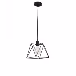 F.A.N. EUROPE Lighting I-SANTANA-M-S1, Hard mount, Black, Black, 1 bulb(s), E27, Halogen