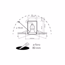 F.A.N. EUROPE Lighting INC-MATRIX-LEDM1 BCO light mount/accessory Lightbulb socket