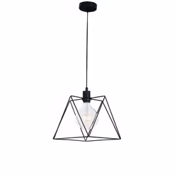 F.A.N. EUROPE Lighting I-SANTANA-L-S1, Hard mount, Black, Black, 1 bulb(s), E27, Halogen