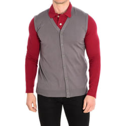 Chaleco De Punto Cuello De Pico 1p94u6249 Para Hombre - gray, L