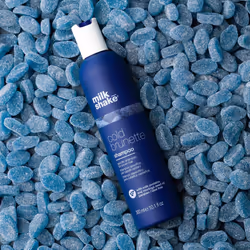 milk_shake | cold brunette shampoo | Specific Shampoo for Brown Hair | 300 ml | Shampoo with Blue Pigment | Eliminates
