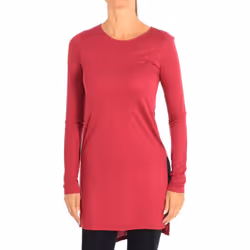 Vestido Manga Larga Cuello Redondo 3i65e1b75 Para Mujer - deep carmine, XS