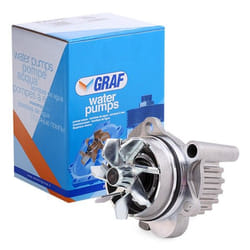 GRAF PA1355 Water pump 19 with seal ring Mechanical Metal 56,23 for timing belt drive AUDI: Q5, A4 B8 Avant, A5 B8 Sportback, VOLKSWAGEN: Golf 5