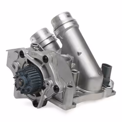 GRAF PA1359 Water pump 29 with gasket/seal with lid, Thermostat fitted in water pump Metal 44,9 AUDI: A4 B8 Avant, Q5, A5 B8 Sportback