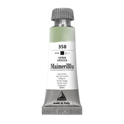 MaimeriBlu 12ml Single-Pigment Watercolor Paint - Sap Green PG17 Professional Watercolor Paint - Lightfast and Transparent Watercolor Paint Tube for A