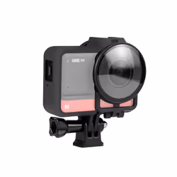PULUZ Plastic Frame Case with Lens Guard for Insta360 One RS 360 Edition(Black)