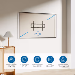 Ewent EW1503 TV mount/stand 2.03 m (80") Black