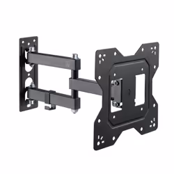 Ewent EW1522, 100 x 100 mm, 200 x 200 mm, -10 - 3°, -90 - 90°, Plastic, Steel, Black
