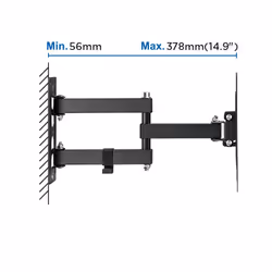 Ewent EW1522 TV mount/stand 109.2 cm (43") Black