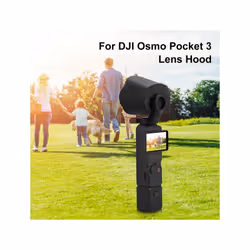 For DJI OSMO Pocket 3 Sunshade Lens Protective Cover Hood (Black)