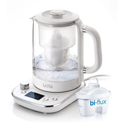 Water Filter Kettle, 1.6L, 7 Temp Settings with Warm Function, White, LAICA