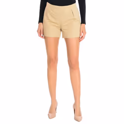 Pantalones Cortos Cremallera Lateral 4gh5590v3 Para Mujer - beige, 40-EU