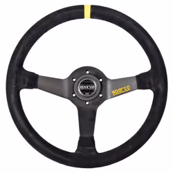 Sparco 015R345MSN Suede Steering Wheel   Black