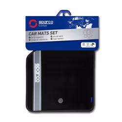 Floor mat set; SPARCO; Front and Rear 4 black 65x47 / 30x40