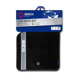 SPARCO 03763BAR Floor mat set Front and Rear 4 black 65x47 / 30x40