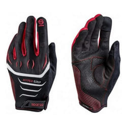 Sparco 002094Â nrrs08Â HyperGrip Gloves, Black/Red