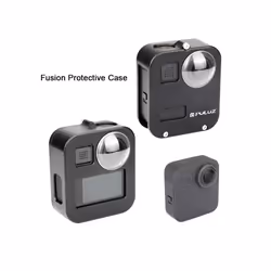 PULUZ Housing Shell CNC Aluminum Alloy Protective Cage for GoPro Max(Black)