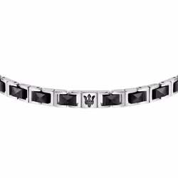 Maserati Jewels Stainless Steel And Ceramic Bracelet JM420ATI07 For Men