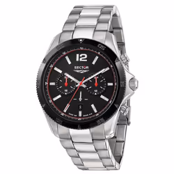 Sector 650 Chronograph Stainless Steel Black Dial Quartz R3273631004 100M Men's Watch