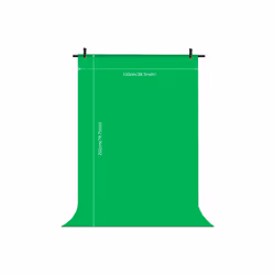 PULUZ 1x2m T-Shape Photo Studio Background Support Stand Backdrop Crossbar Bracket Kit with Clips(Green)
