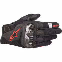 Alpinestars 3570518-1030-XL, Motorcycling, Adult, Male, Black, Red, XL, Black, Red Fluorescent