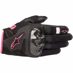 Alpinestars 3590518-1039-XS, Motorcycling, Adult, Male, Black, Fuchsia, XS, Black, Fuchsia