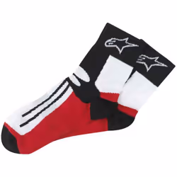 Alpinestars Racing Road Short Socks, black-red, Size S M for Men