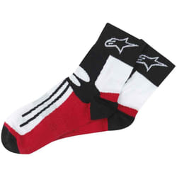 Alpinestars Racing Road Short Socks, black-red, Size L 2XL for Men