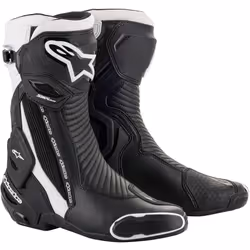 Alpinestars SMX Plus v2 Motorcycle Boots, black-white, Size 41 for Men