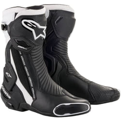 Alpinestars SMX Plus v2 Motorcycle Boots, black-white, Size 41 for Men