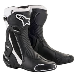 Alpinestars SMX Plus v2 Motorcycle Boots, black-white, Size 46 for Men