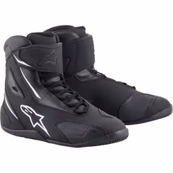 Alpinestars Fastback 2 Motorcycle Shoes, black-white, Size 40 41 for Men