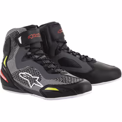 Alpinestars 2510319-1315-9.5, Male, Adult, Racing boots, Black, Grey, Yellow, Black, Gray, Yellow Fluorescent