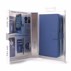 PURO UNIWALLET3BLUEXL mobile phone case 12.9 cm (5.1") Folio Blue