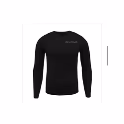 S) Givova Boys Compression Top Base Layer Junior Kids Sports Shirt Skin - Navy, Age 12-14 Years (34-36 inch - Additional view 4
