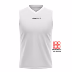 Givova Mens Sleeveless Tank Top Shirt Vest - Black, 2XL