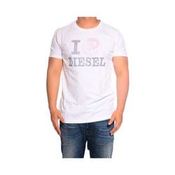 DIESEL T ILOVE R 00AIE Mens T-Shirt Crew Neck Short Sleeve Casual Cotton Tee - M