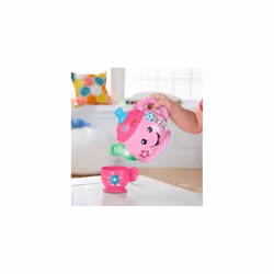 Fisher-Price DYM76 Laugh and Learn Sweet Manners Tea Playset, Toddler Role Play Tea Set Toy for Children with Educational Shape Sorter, Suit