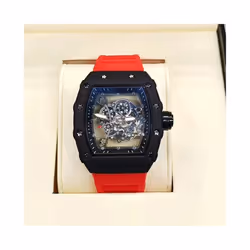 Richard 3-pin transparent bottoming full function men's watch top brand luxury watch men's quartz automatic calendar couple 2 ...
