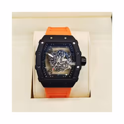 Richard 3-pin transparent bottoming full function men's watch top brand luxury watch men's quartz automatic calendar couple 2 ...