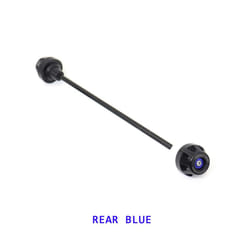 Rear Front Axle Fork Crash Slider For BMW S1000RR S1000R S1000XR 2019-2023 - Rear Blue