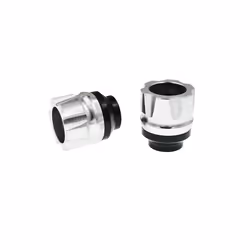Aluminum Alloy Buffer Anti Collision Cup Front Fork Cup 13mm Wheel Protection - Silver