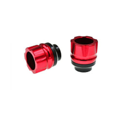 Aluminum Alloy Buffer Anti Collision Cup Front Fork Cup 13mm Wheel Protection - Red
