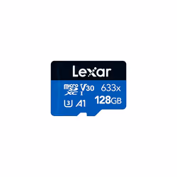 Lexar 633x 128GB Micro SD Card, microSDXC UHS-I Card + SD Adapter, microSD Memory Card up to 100MB/s Read, A1, Class 10