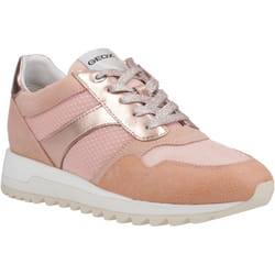 ) Geox Tabelya 0 Women's Peach Trainers - Pink, 7 (Adults'