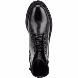 ) Geox D Iridea F Leather Bovine Full Grain Women's Black Boots - Black, 4 (Adults'