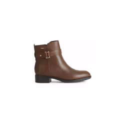 ) Geox Felicity Leather Women's Brown Boots - Brown, 4 (Adults'