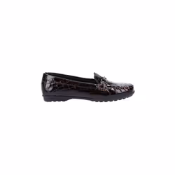 ) Geox Elidia 100% Leather Bovine Coated Women's Dark Burgundy Moccasins Shoes - Red, 6 (Adults'